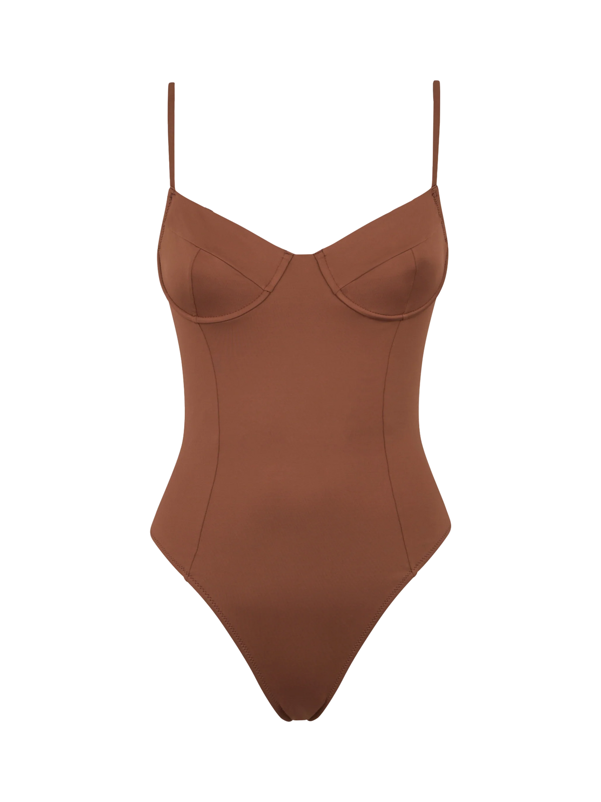 Costume intero Margaret marrone sgambato