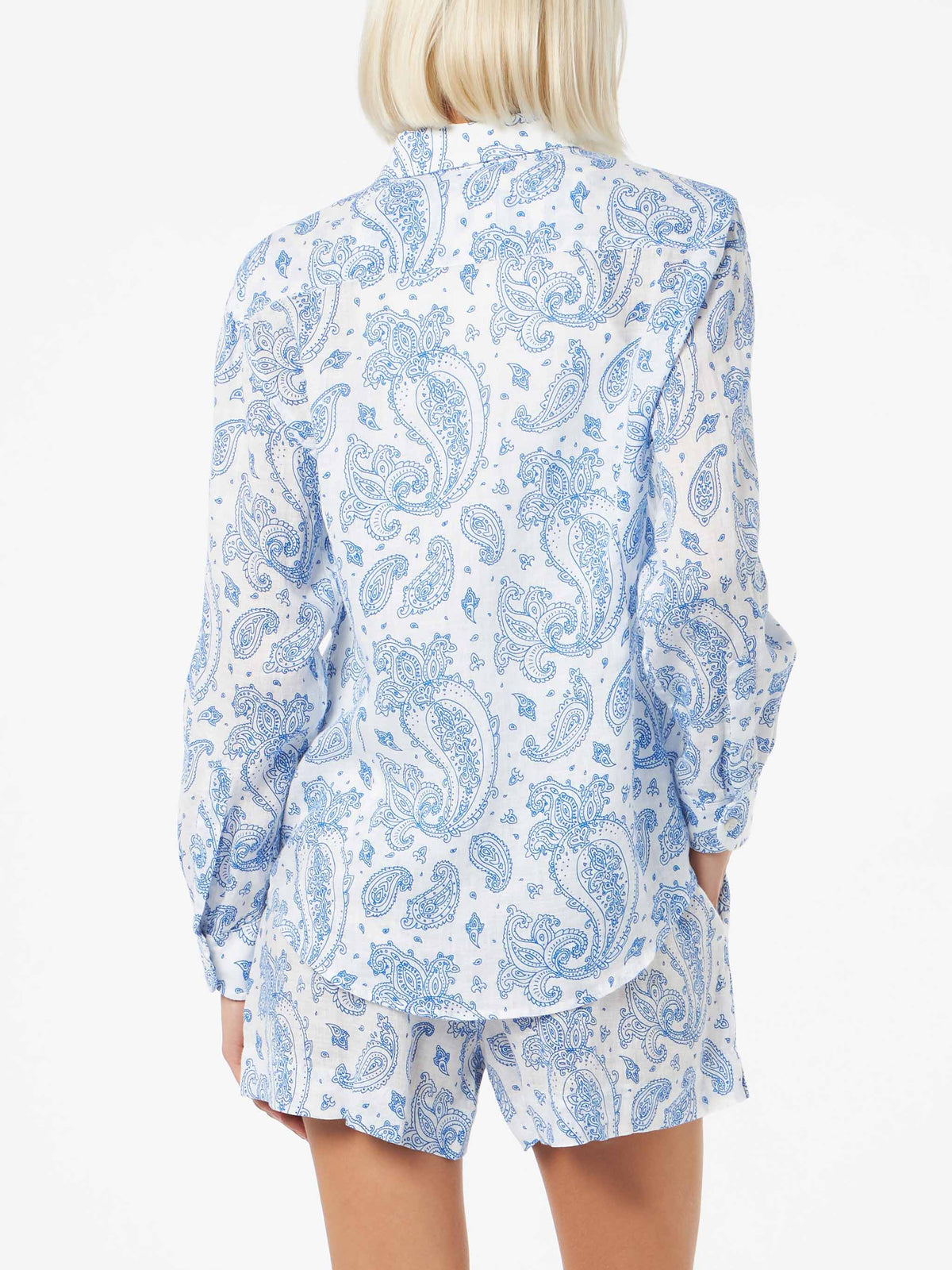 Camicia Meredith in lino con stampa paisley product image 2