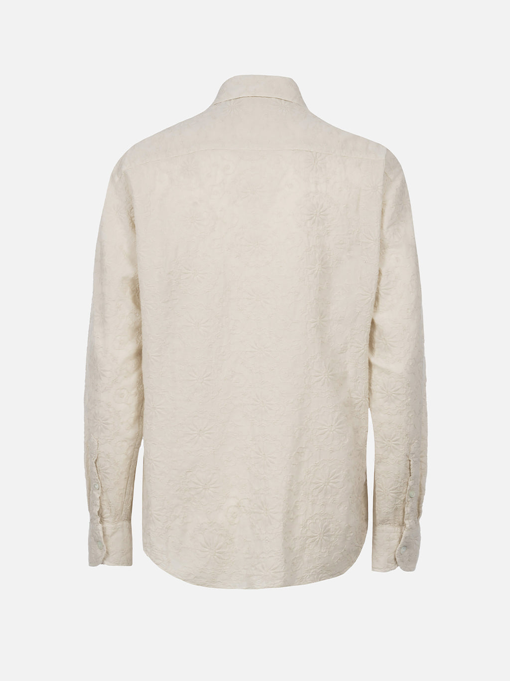 Camicia Meredith bianco panna in lino con ricamo sangallo product image 5