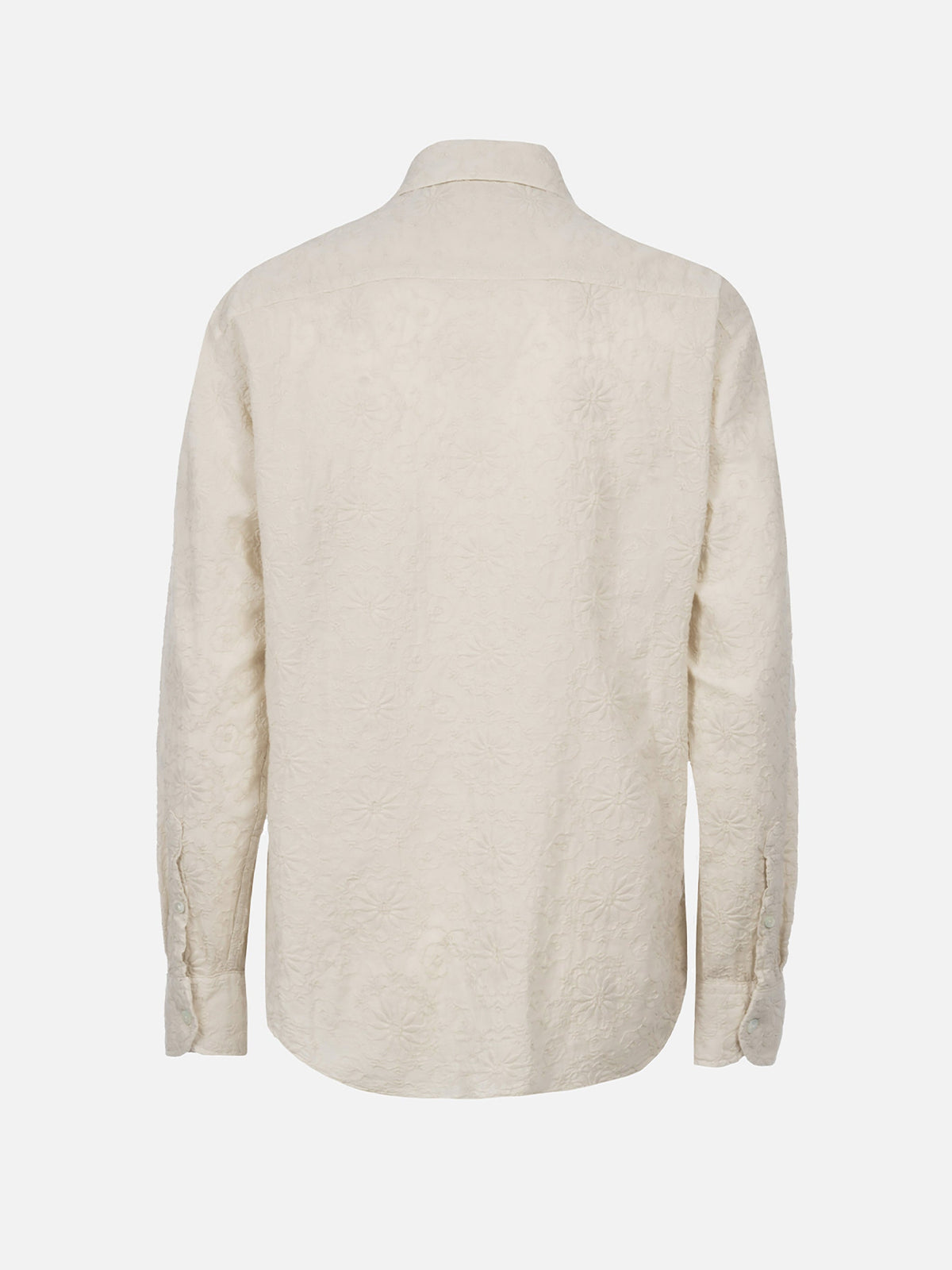 Camicia Meredith bianco panna in lino con ricamo sangallo product image 5