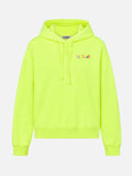 Felpa con cappuccio Mindy Light giallo fluo ricamo logo product image 1