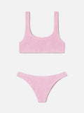 Bikini Naima Naomi in tessuto crinkle rosa