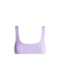 Top bikini bralette Naima lilla in tessuto crinkle