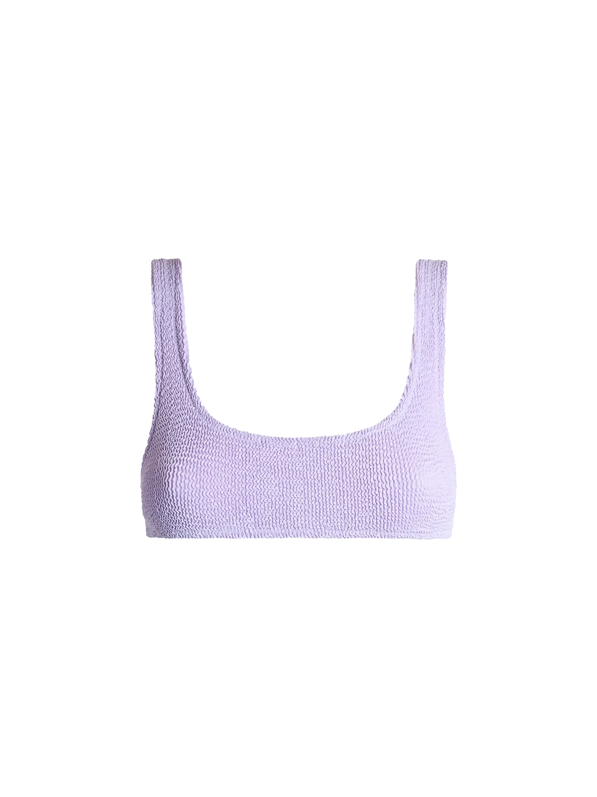 Top bikini bralette Naima lilla in tessuto crinkle