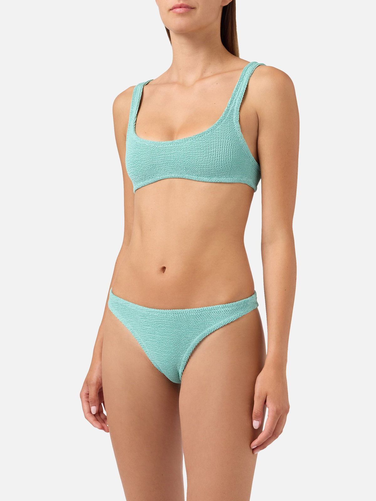 Bikini Naima Elise crinkle verde salvia