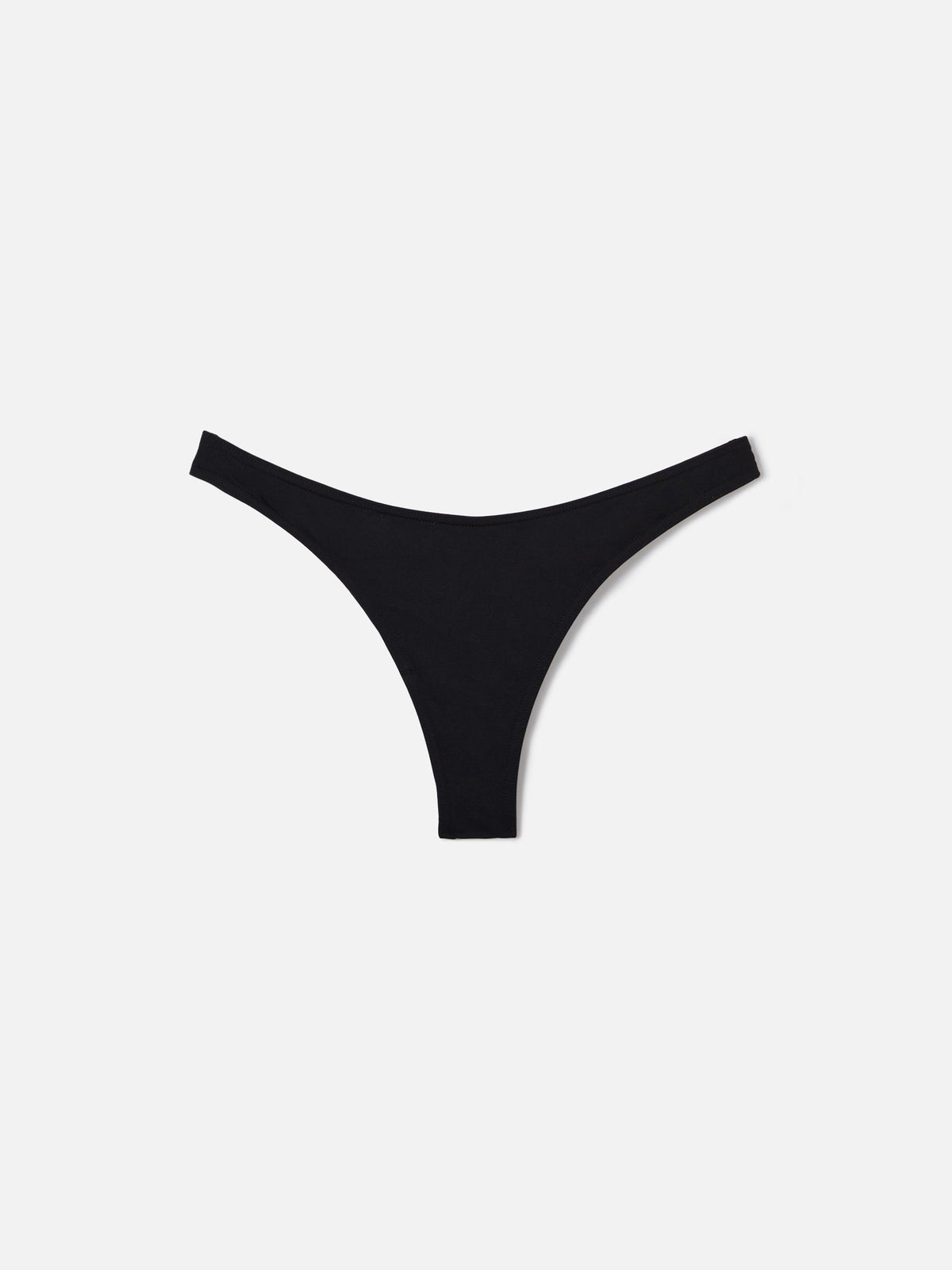 Slip mare Naomi brasiliano nero tinta unita