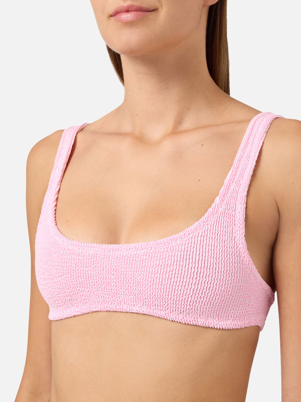 Bikini Naima Naomi in tessuto crinkle rosa