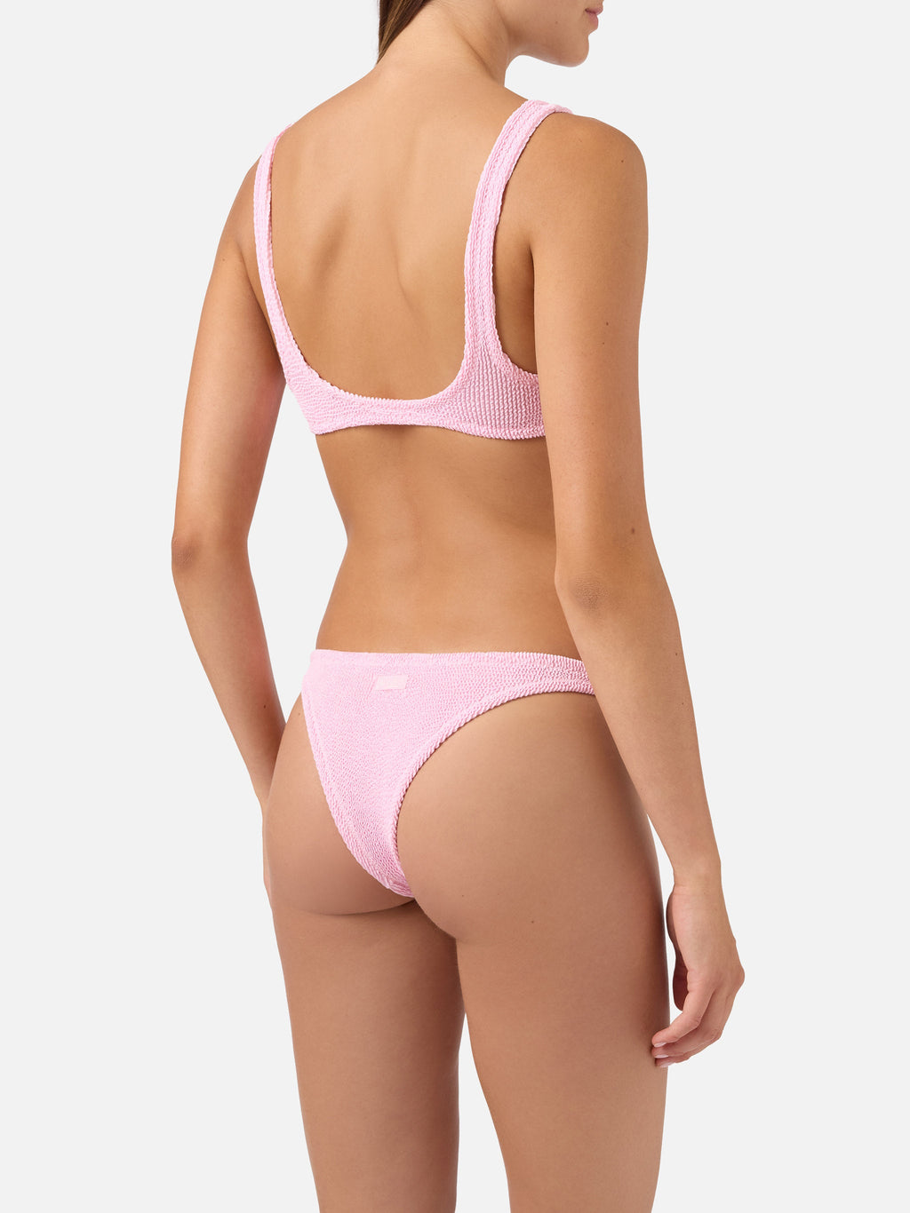 Bikini Naima Naomi in tessuto crinkle rosa