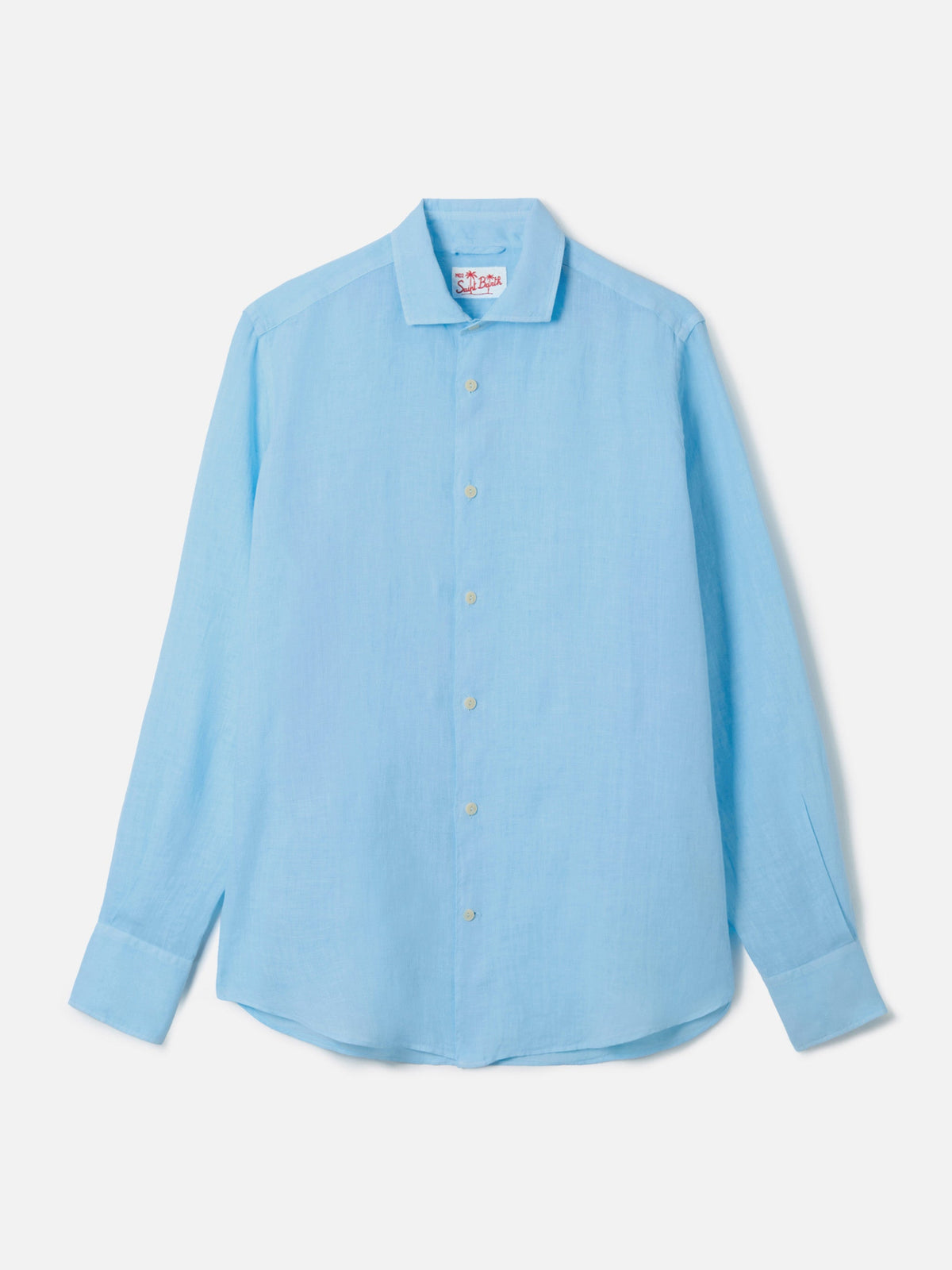 Camicia Pamplona azzurra in lino product image 4