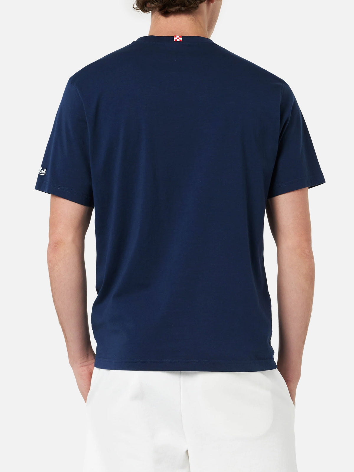 T-shirt Portofino blu navy con ricamo Girano palline product image 5