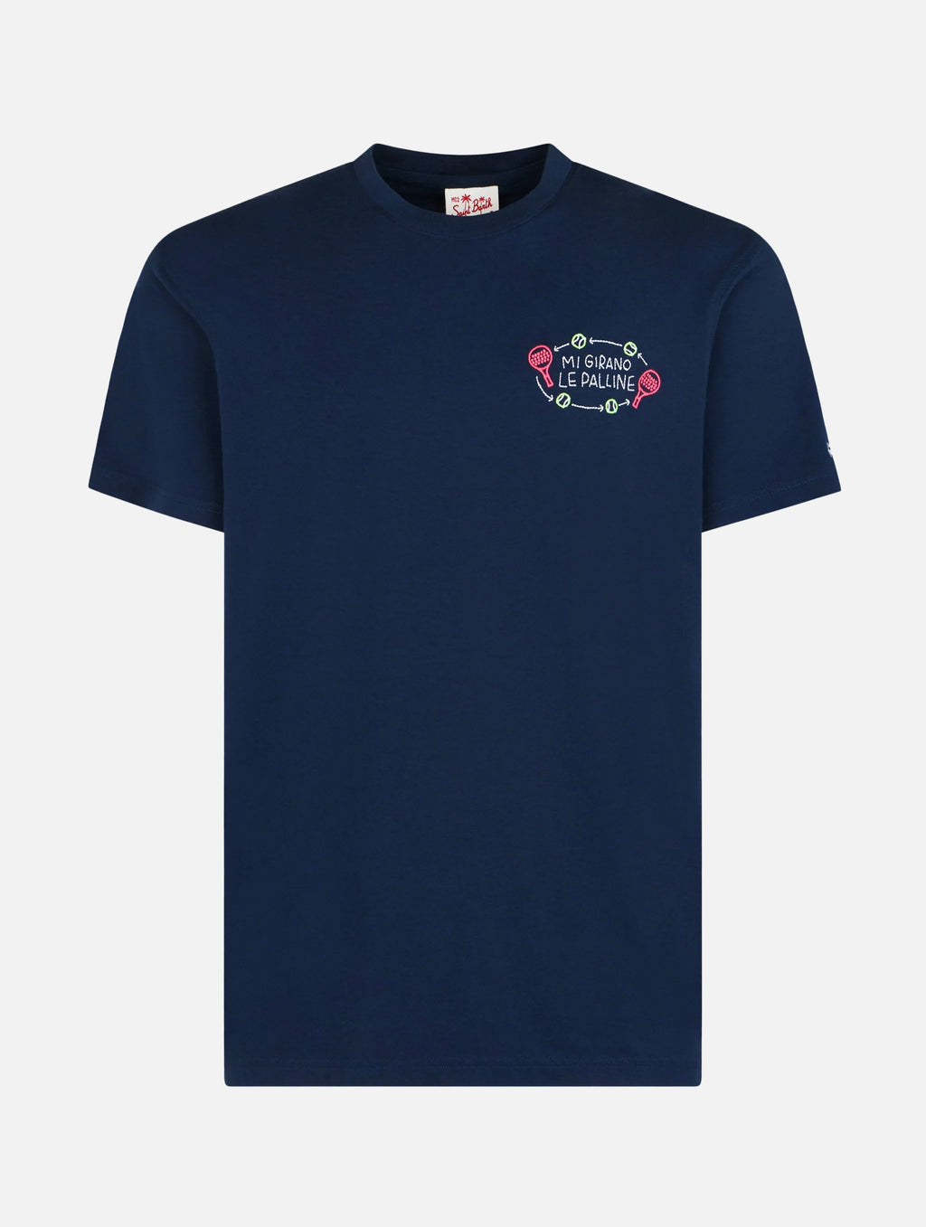 T-shirt Portofino blu navy con ricamo Girano palline product image 6