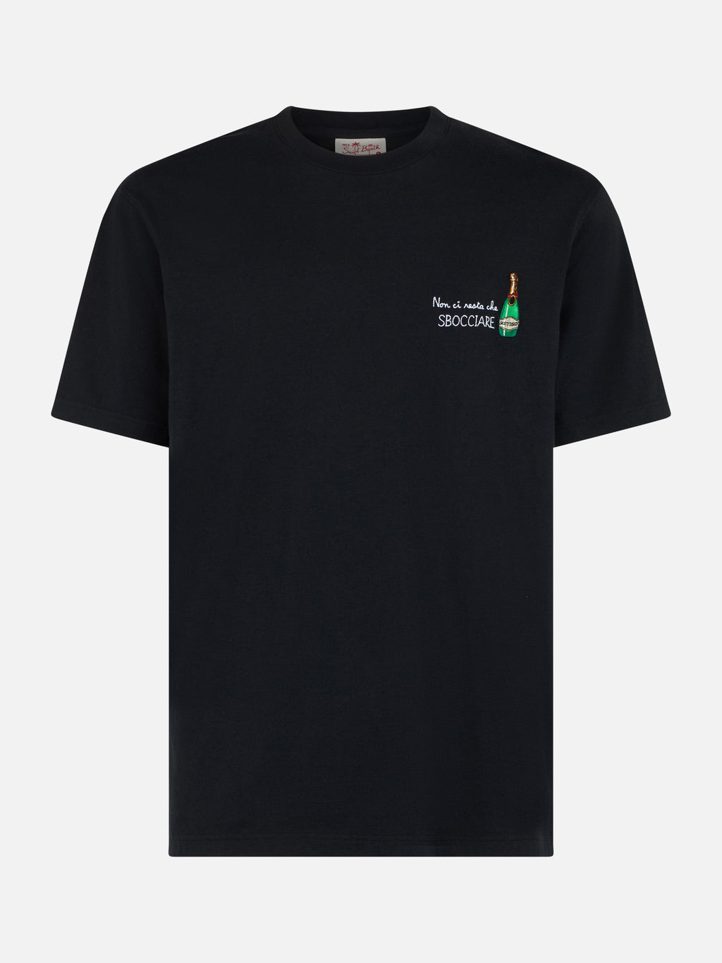 T-shirt Portofino nera con ricamo sul davanti product image 5