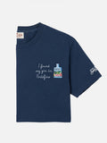 T-shirt Portofino blu con ricamo I Found My Gin In product image 1