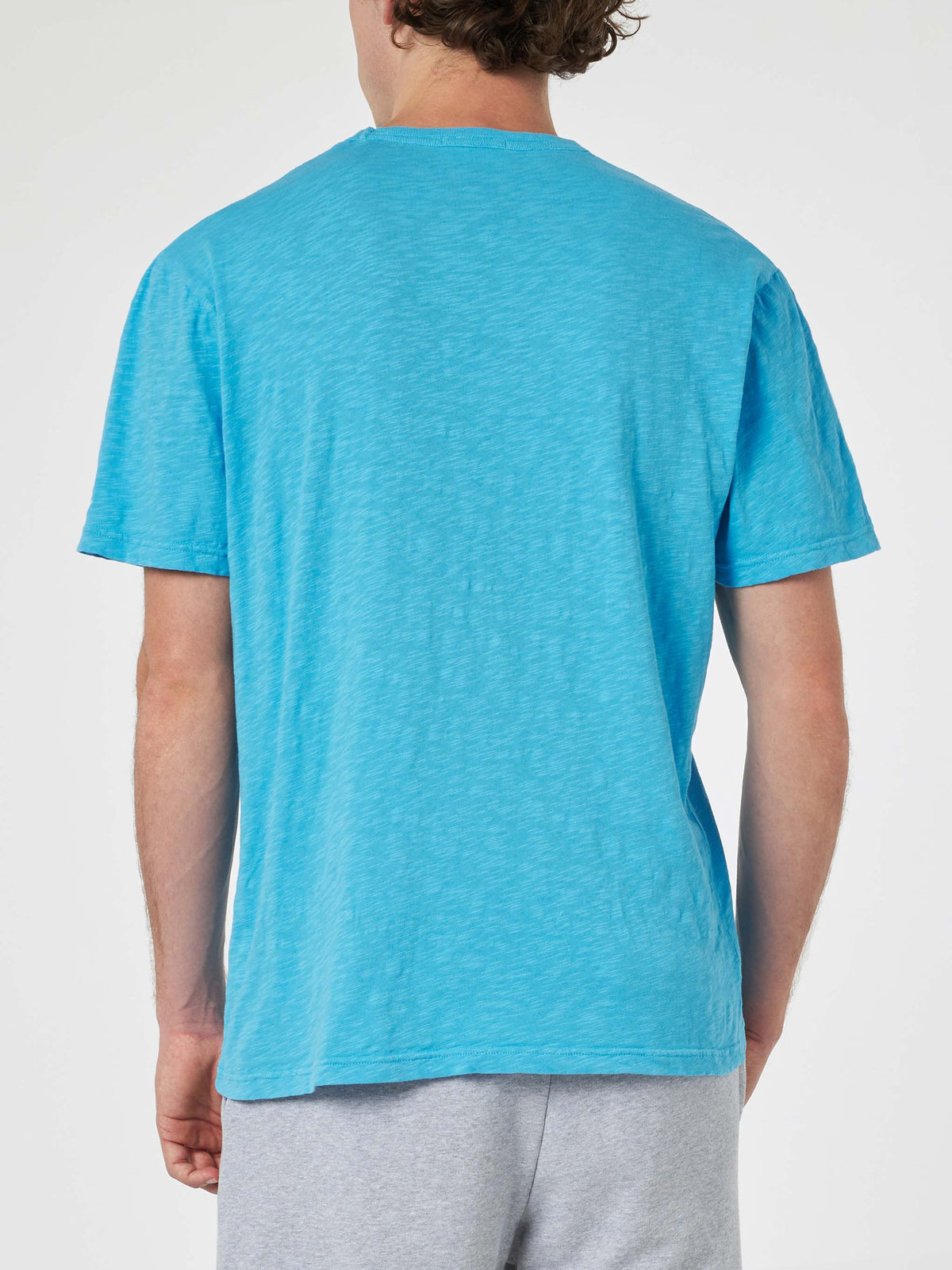 T-shirt President in cotone fiammato bluette product image 4