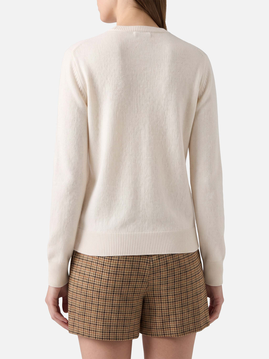Maglione New Queen bianco panna con ricamo Kissmass Mood | Special Edition