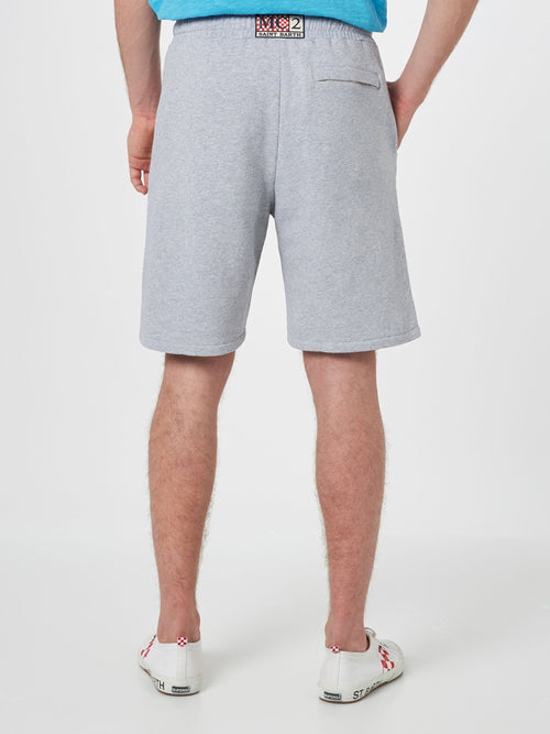 Bermuda Randle grigio chiaro melange con ricamo logo