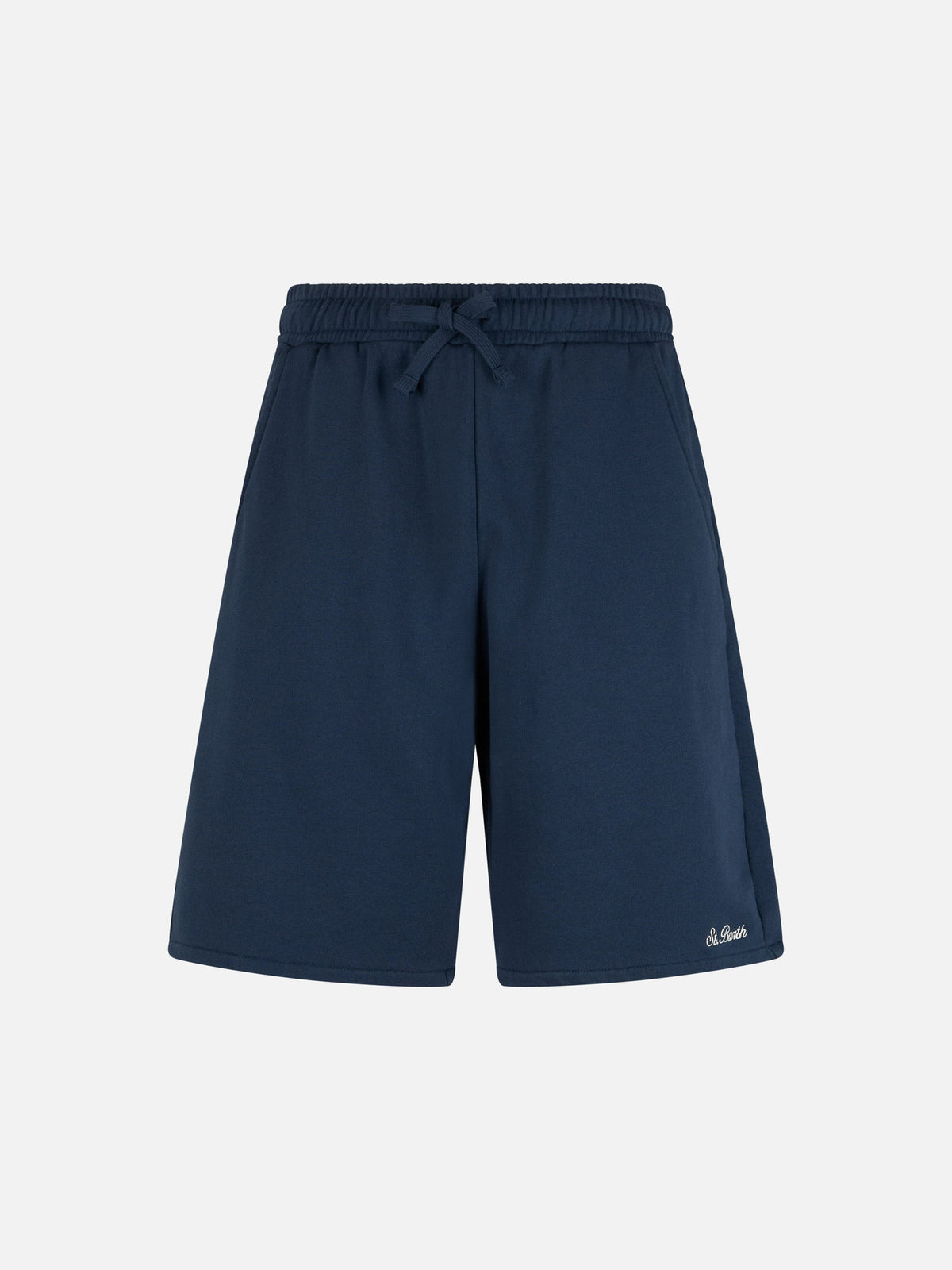 Bermuda Randle blu navy con ricamo logo