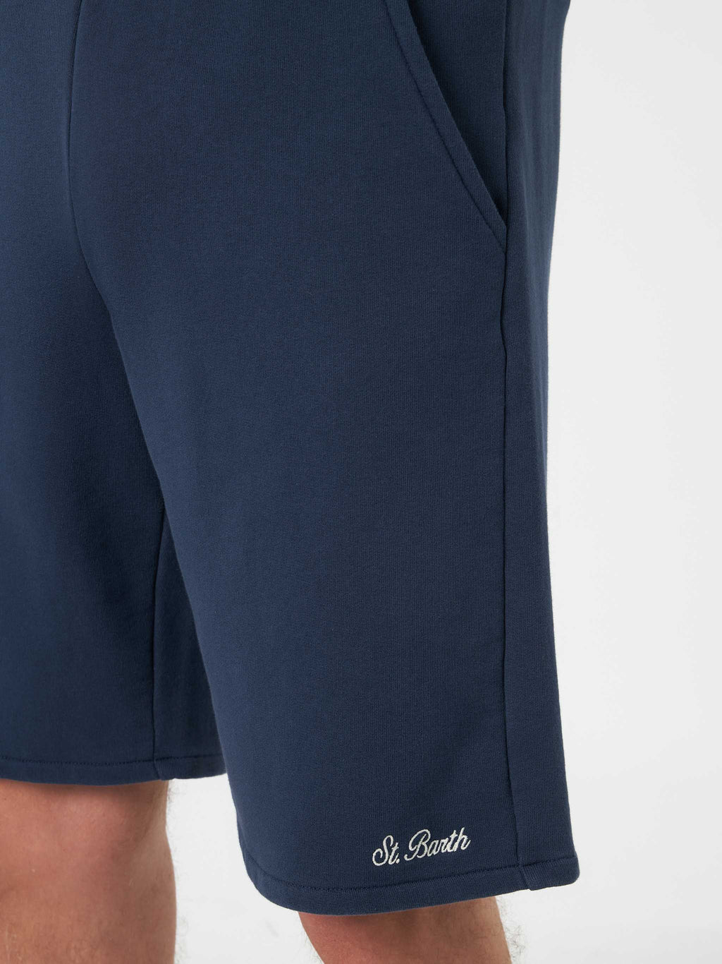Bermuda Randle blu navy con ricamo logo