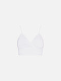 Top bralette Sainth bianco in lino