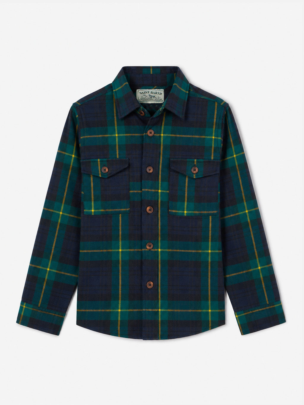 Camicia Seiser Jr tartan con ricamo logo product image 1