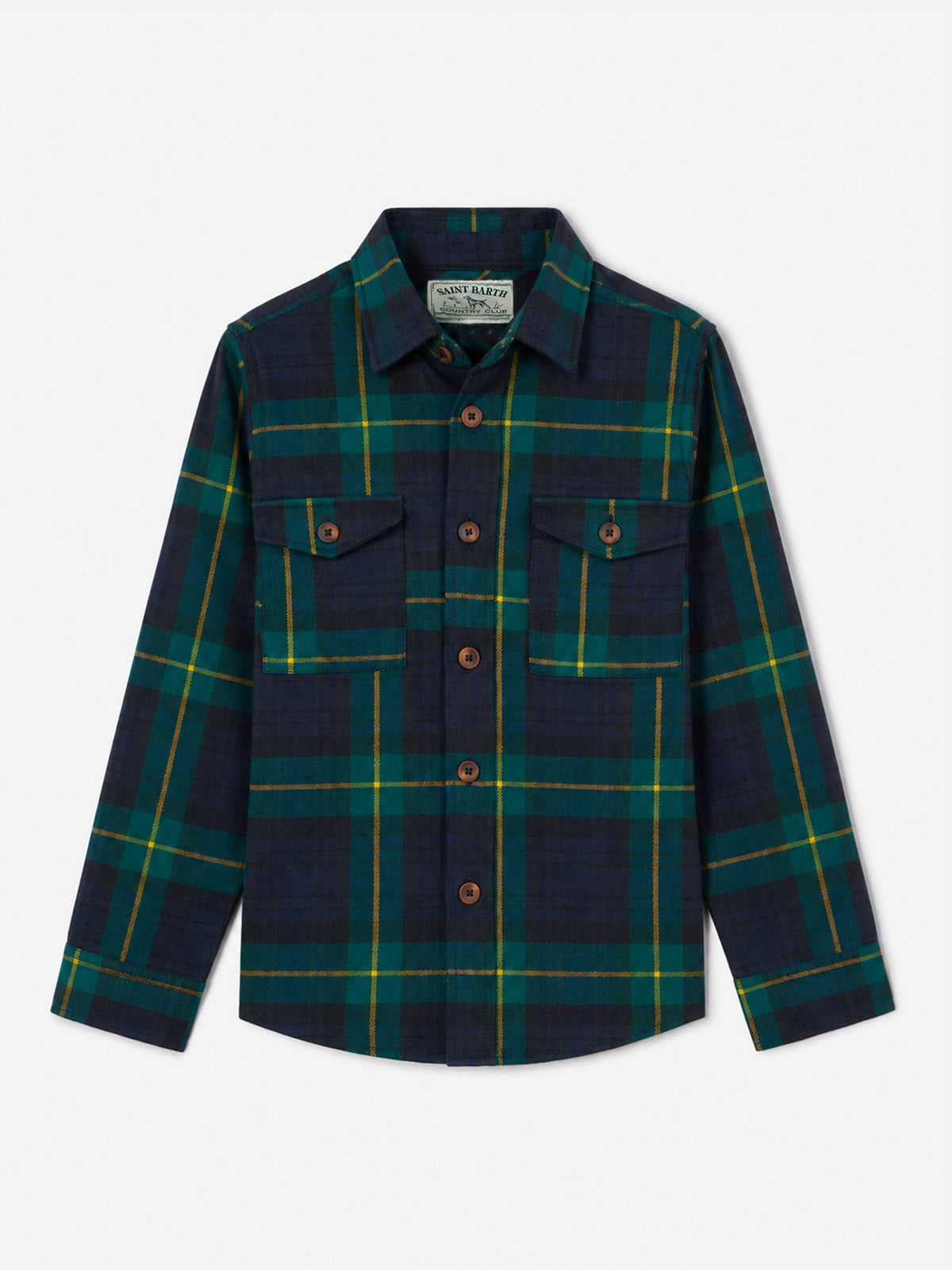 Camicia Seiser Jr tartan con ricamo logo product image 1