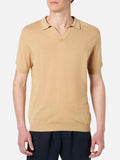Polo Sloan beige in maglia di cotone product image 1