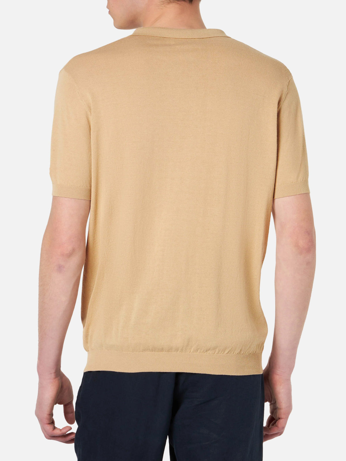 Polo Sloan beige in maglia di cotone product image 3