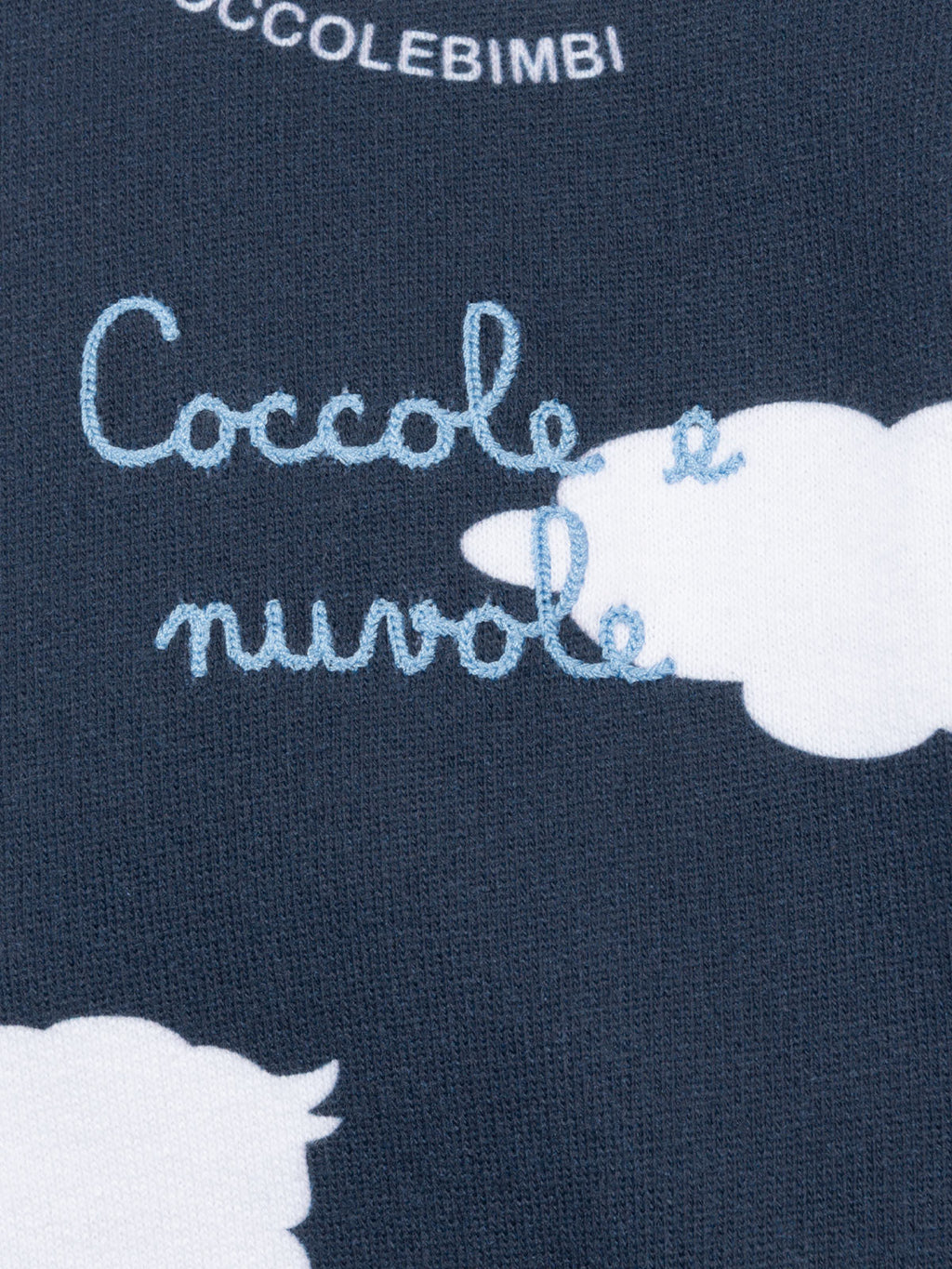 Felpa Soho blu con ricamo Coccole e nuvole | Special Edition product image 3