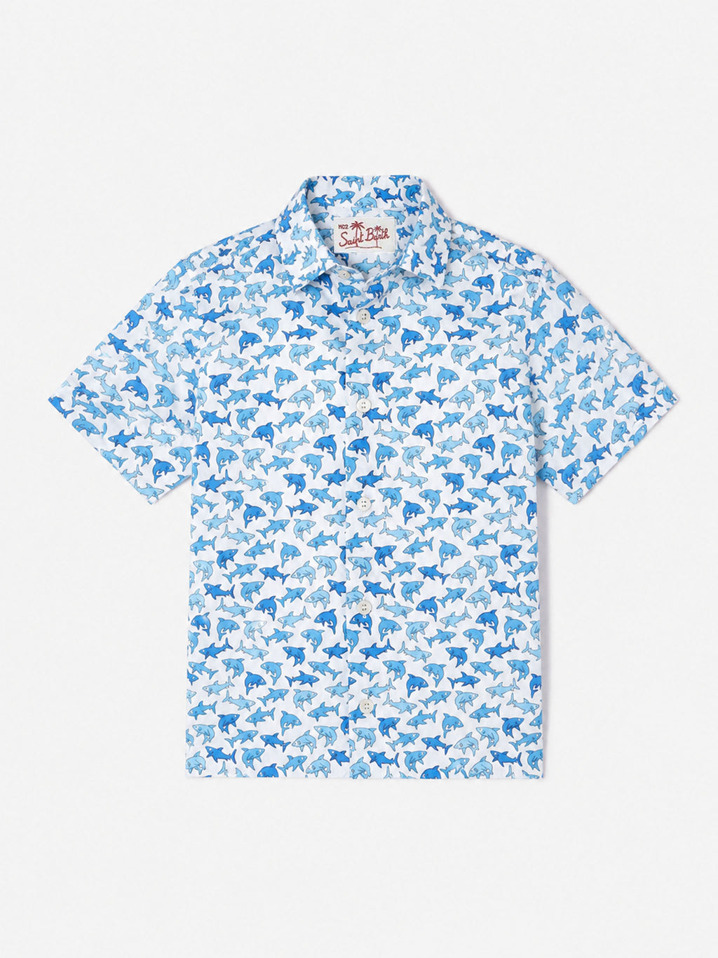 Camicia Sharouk bianca con stampa squali product image 1