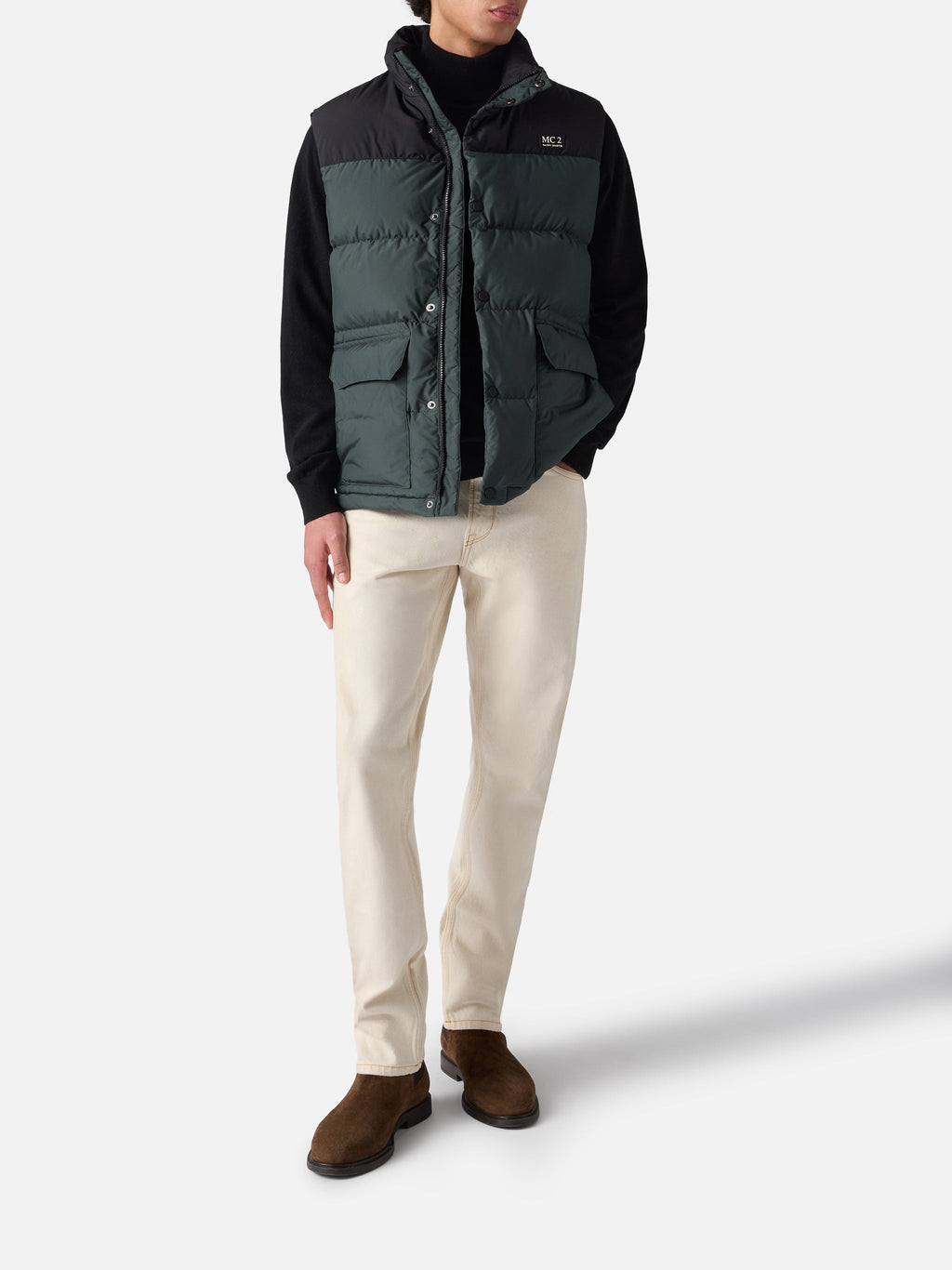 Gilet imbottito Thunder verde scuro