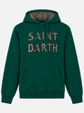 Felpa con cappuccio Tribeca verde scuro patch logo product image 1