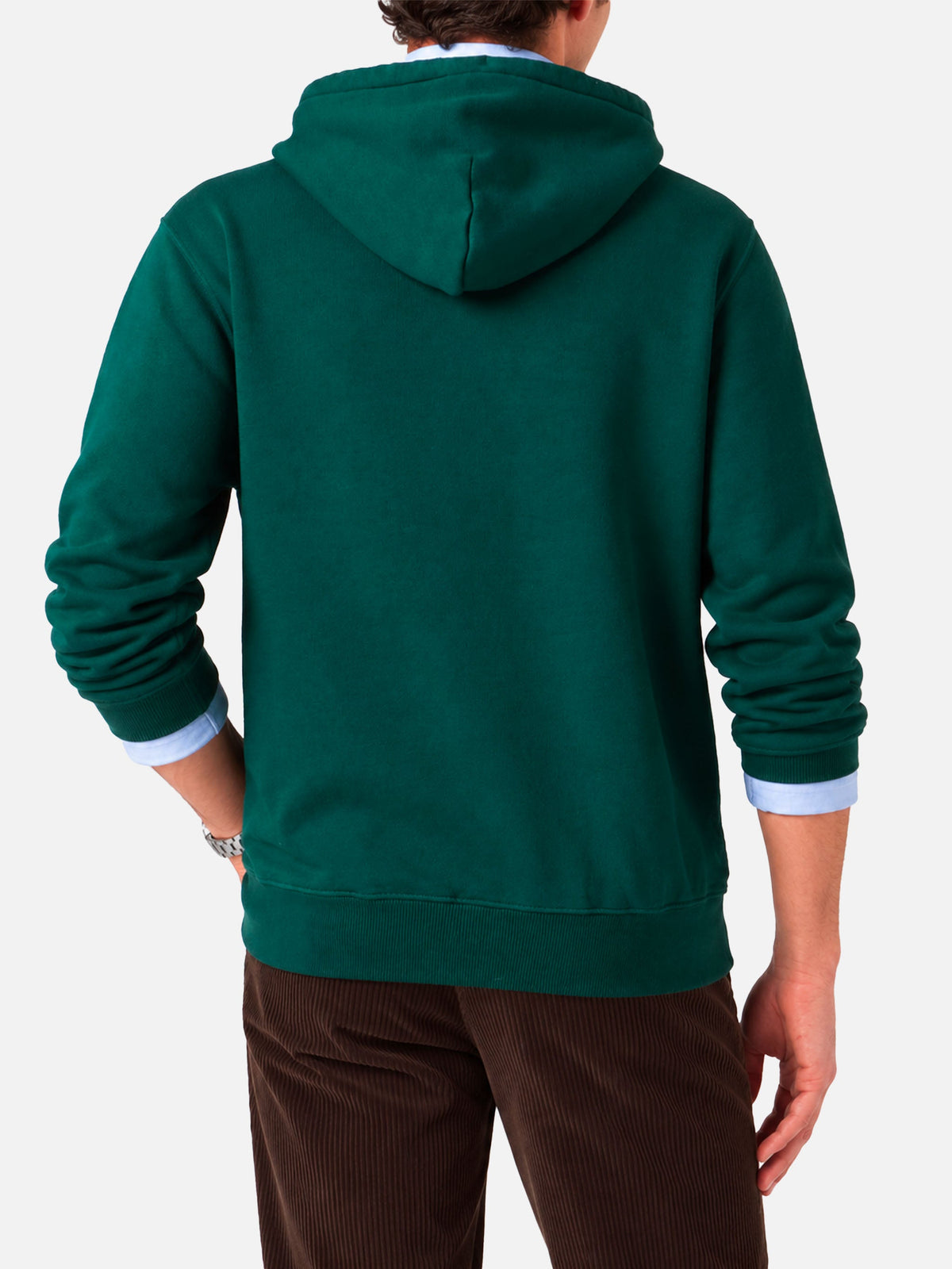 Felpa con cappuccio Tribeca verde scuro patch logo product image 4