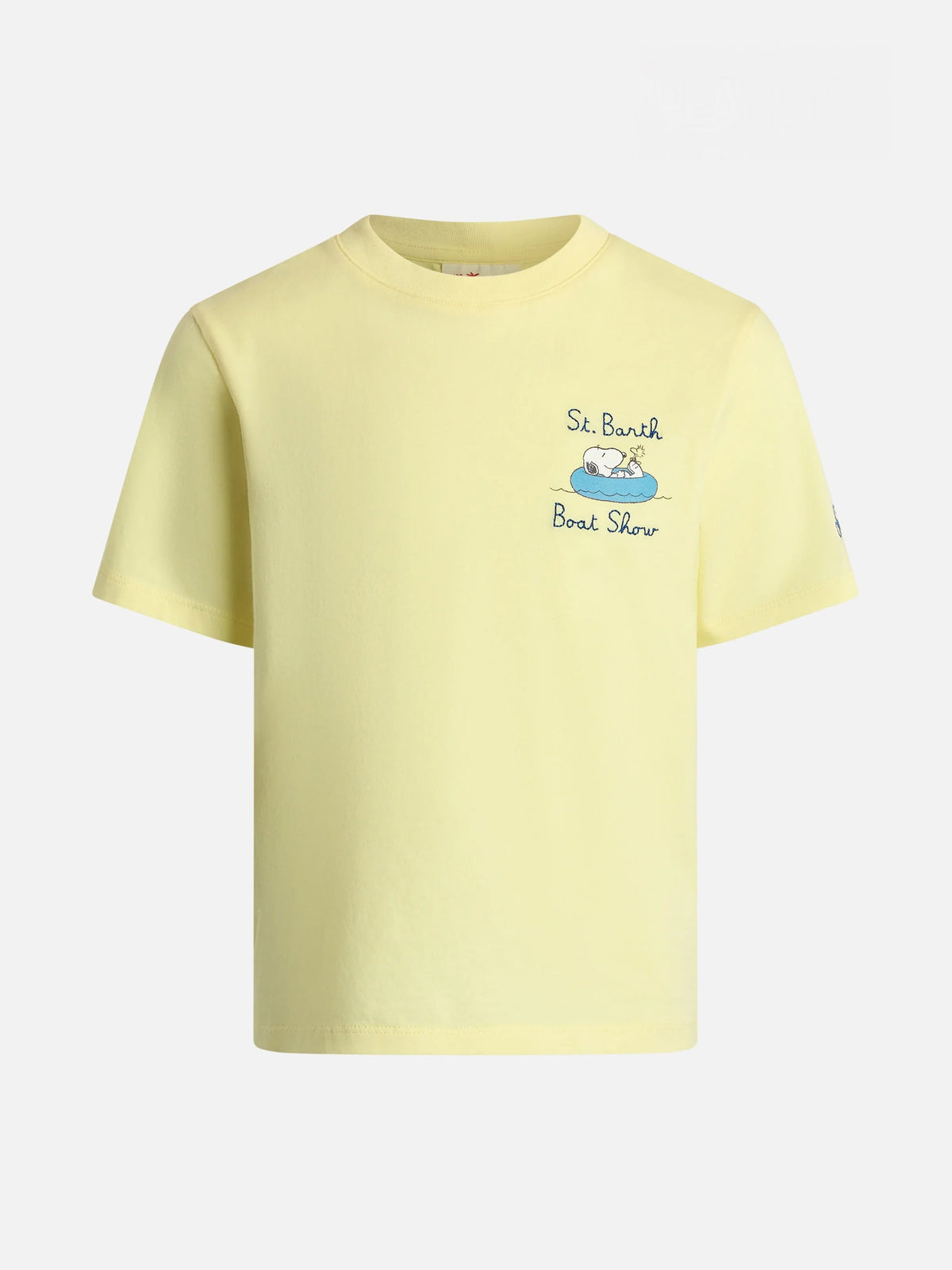 T-shirt gialla con ricamo Snoopy boat show | Special Edition product image 1
