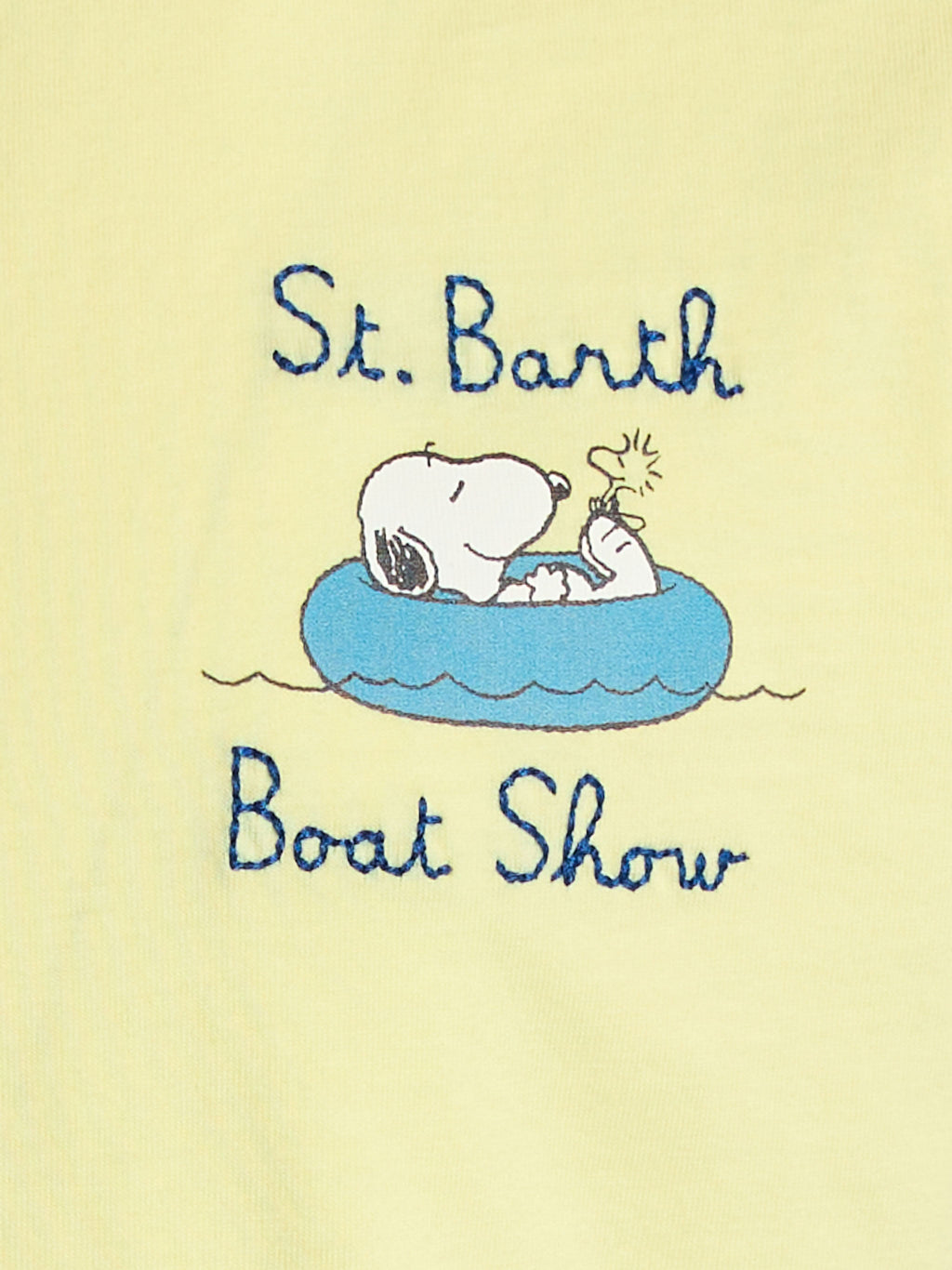 T-shirt gialla con ricamo Snoopy boat show | Special Edition product image 3