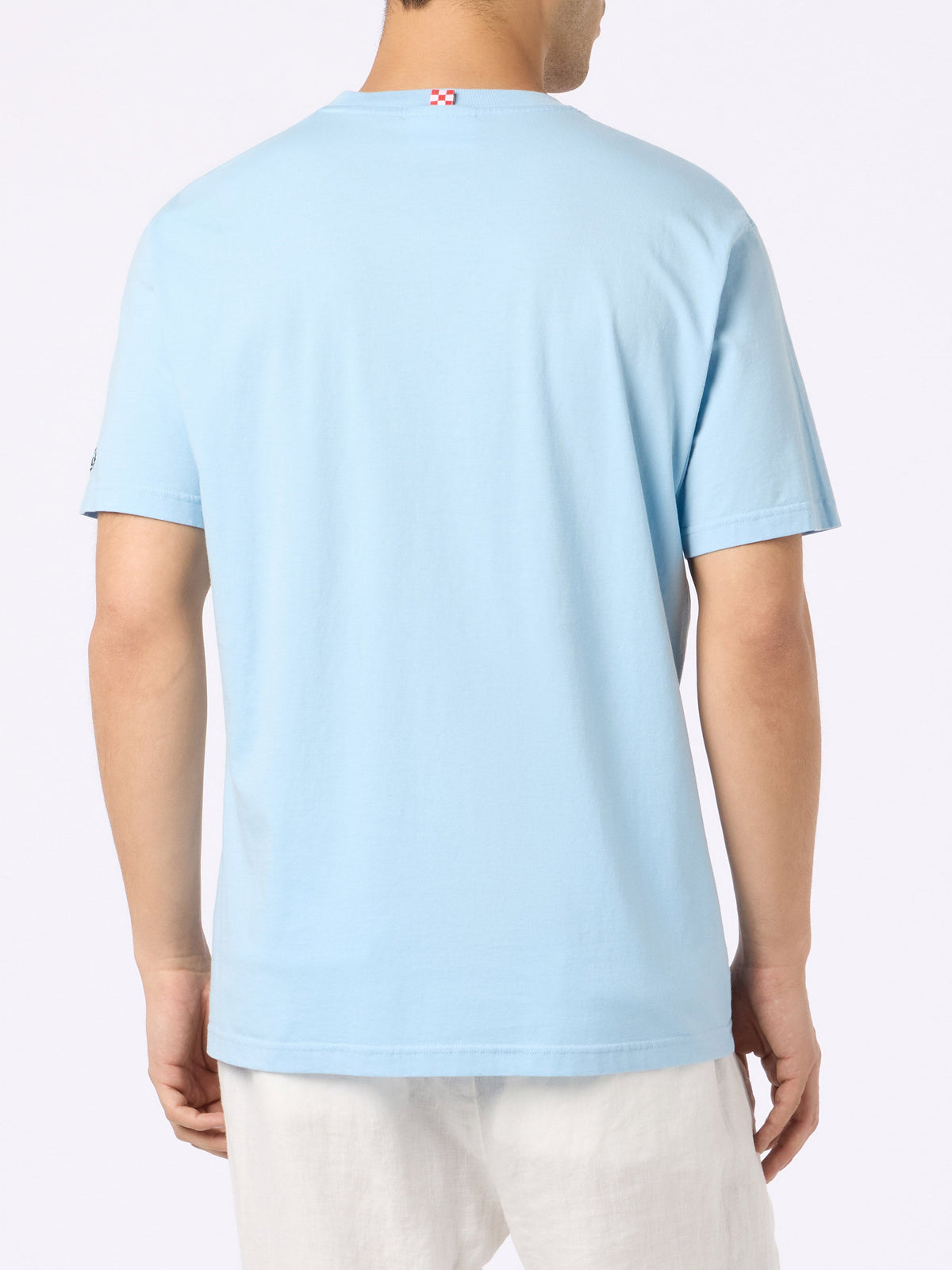 T-shirt azzurra con stampa Big Babol crab party | Special product image 4