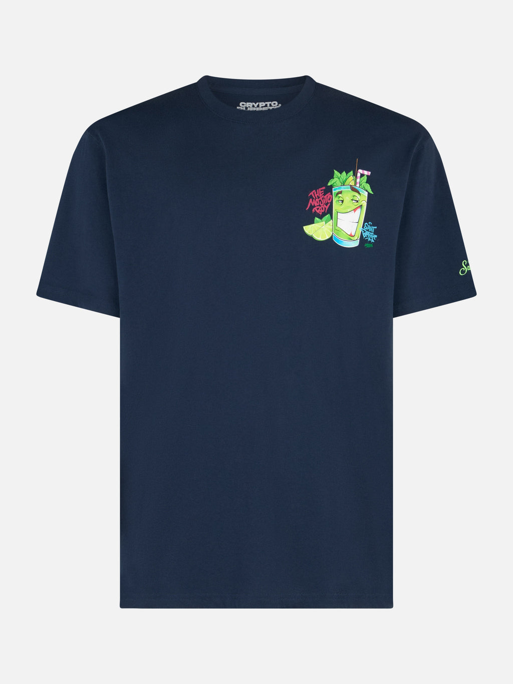 T-shirt blu con stampa Cryptopuppets Mojito | Special product image 5