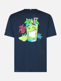 T-shirt blu con stampa Cryptopuppets Mojito | Special product image 1