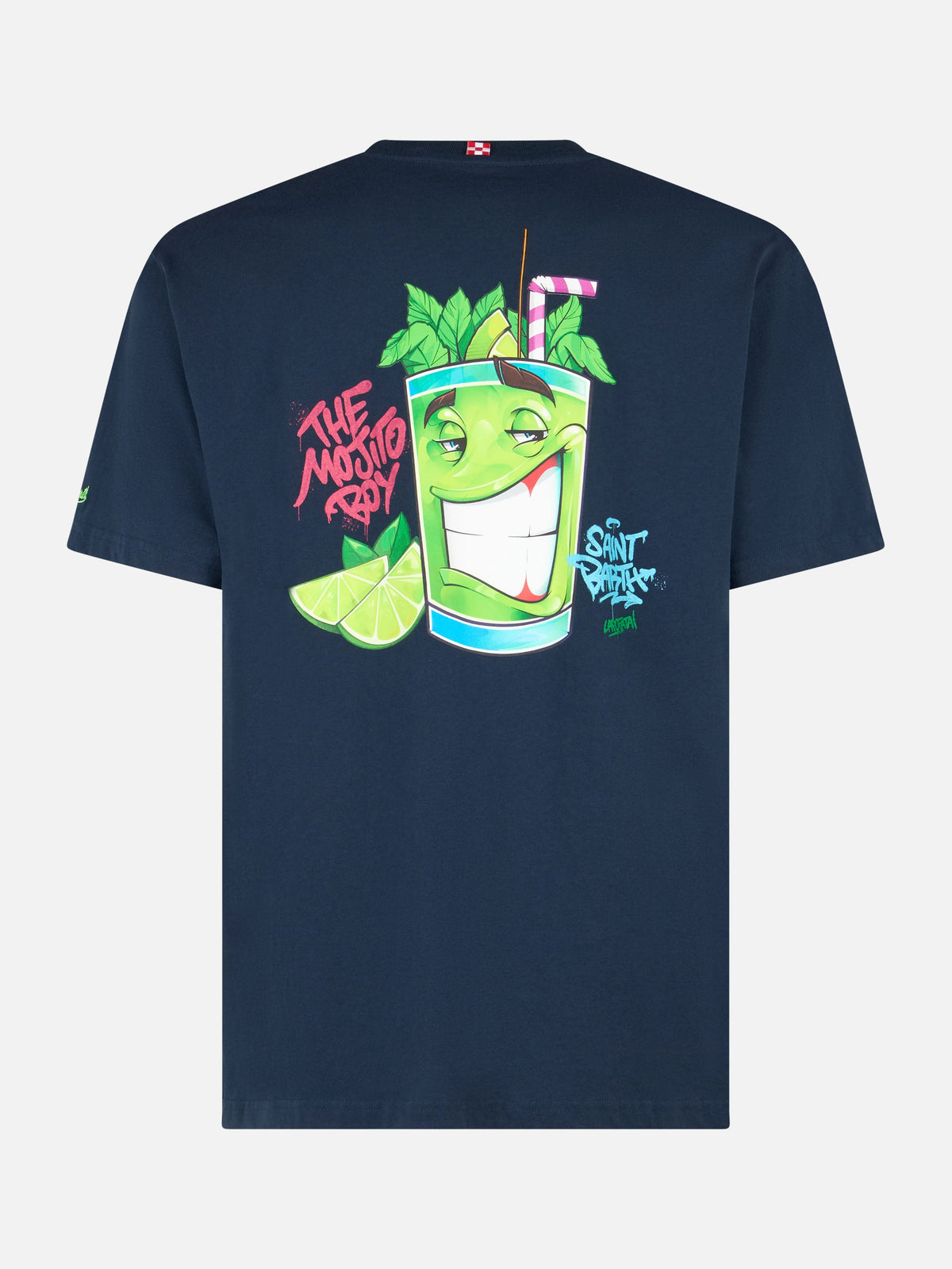 T-shirt blu con stampa Cryptopuppets Mojito | Special product image 1