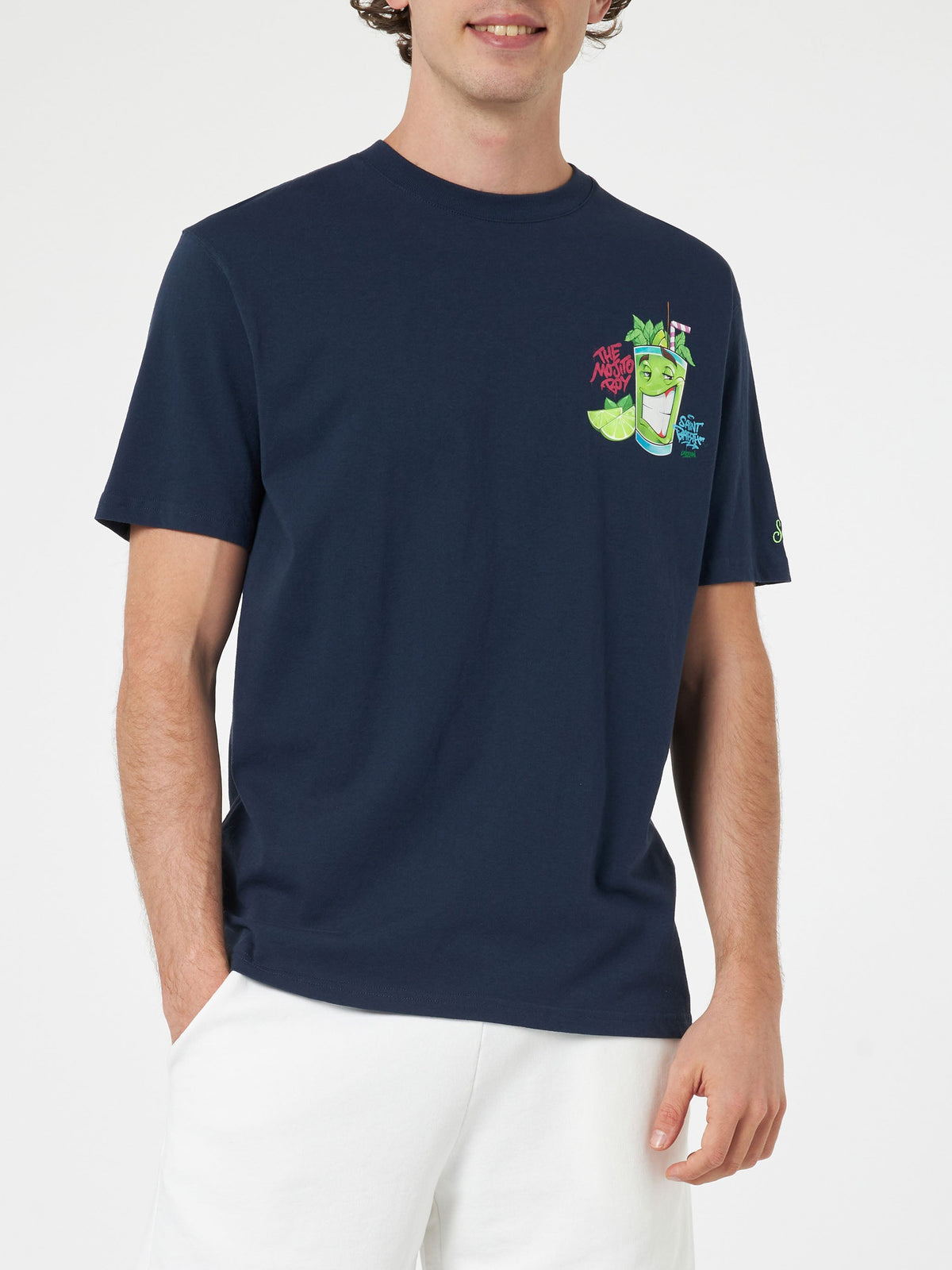 T-shirt blu con stampa Cryptopuppets Mojito | Special product image 4