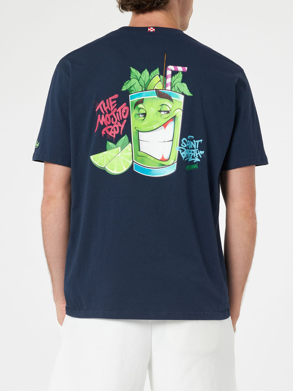 T-shirt blu con stampa Cryptopuppets Mojito | Special product image 3
