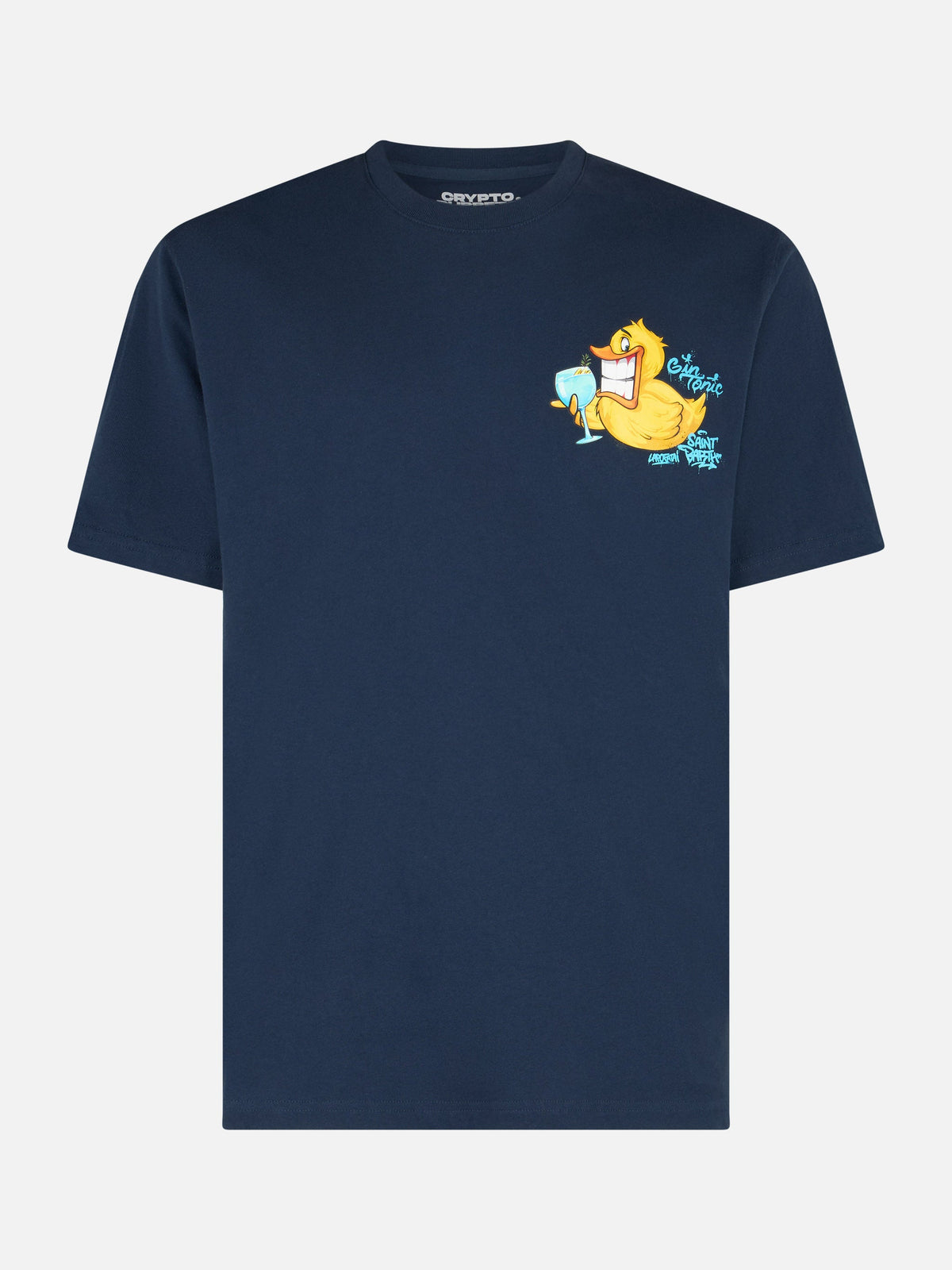 T-shirt blu con stampa Ducky Gin | Special Edition product image 5