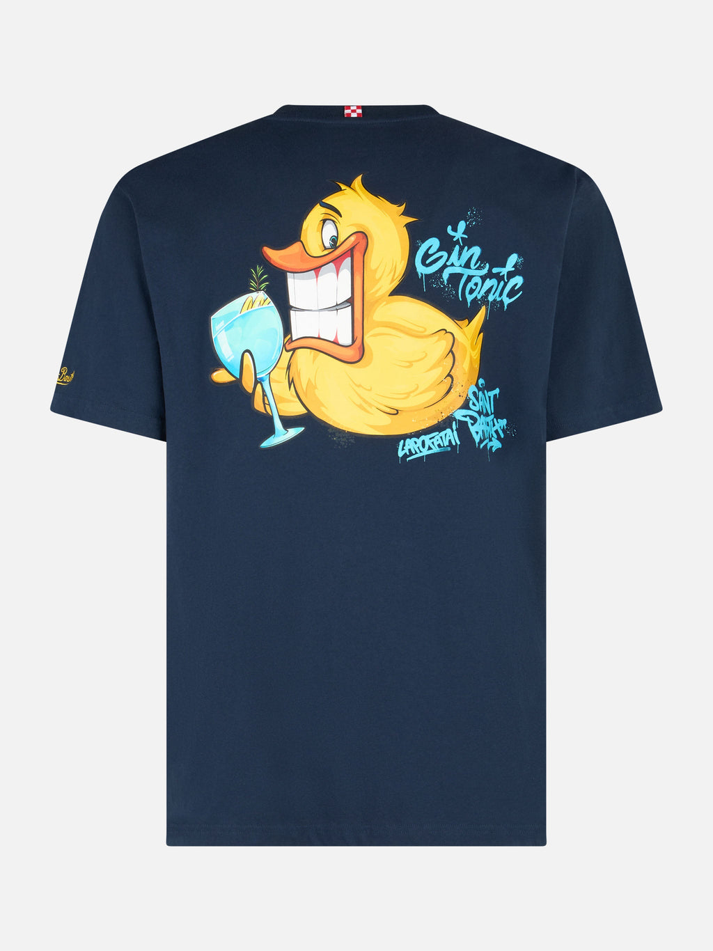T-shirt blu con stampa Ducky Gin | Special Edition product image 1
