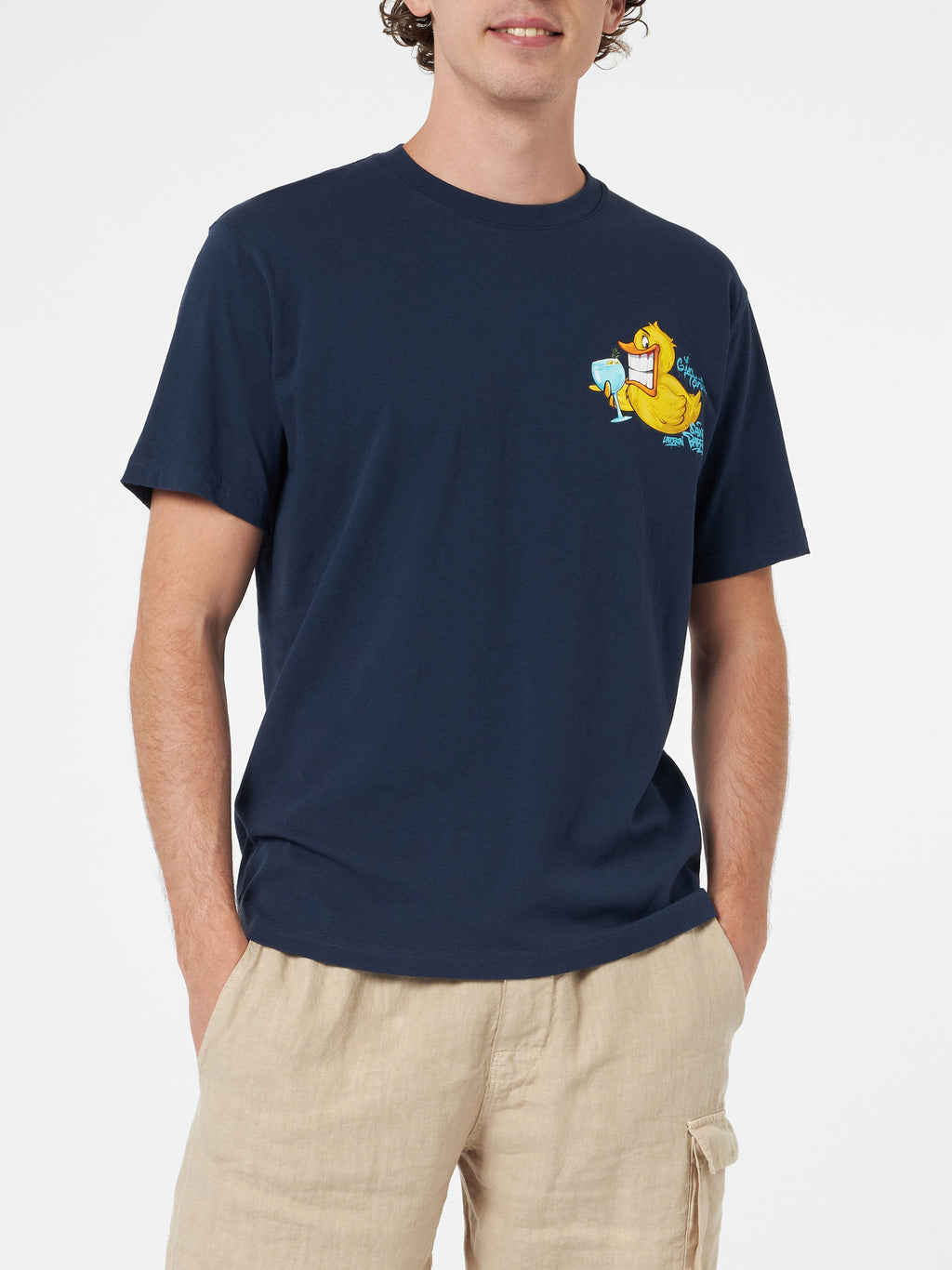 T-shirt blu con stampa Ducky Gin | Special Edition product image 4