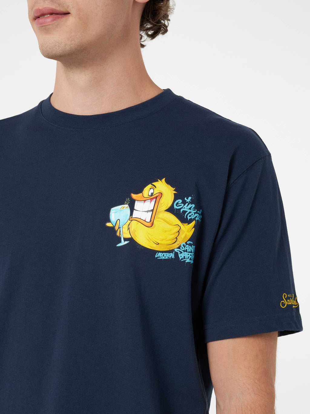 T-shirt blu con stampa Ducky Gin | Special Edition product image 2