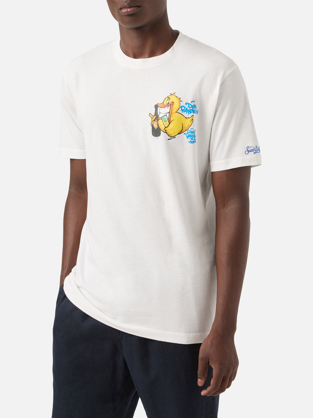 T-shirt bianca con stampa Don Paperion | Special Edition product image 2