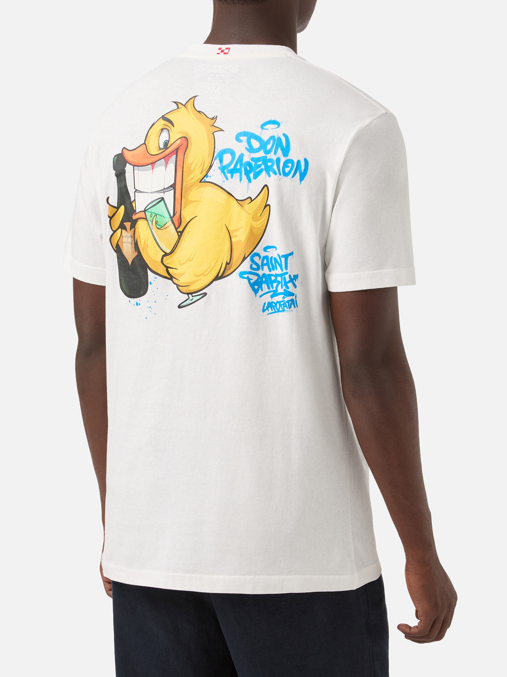 T-shirt bianca con stampa Don Paperion | Special Edition product image 4