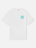 T-shirt bianca con stampa Fiat 500 Spiaggina | Special product image 1