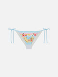 Slip mare Virgo classico con stampa mappa St. Barth