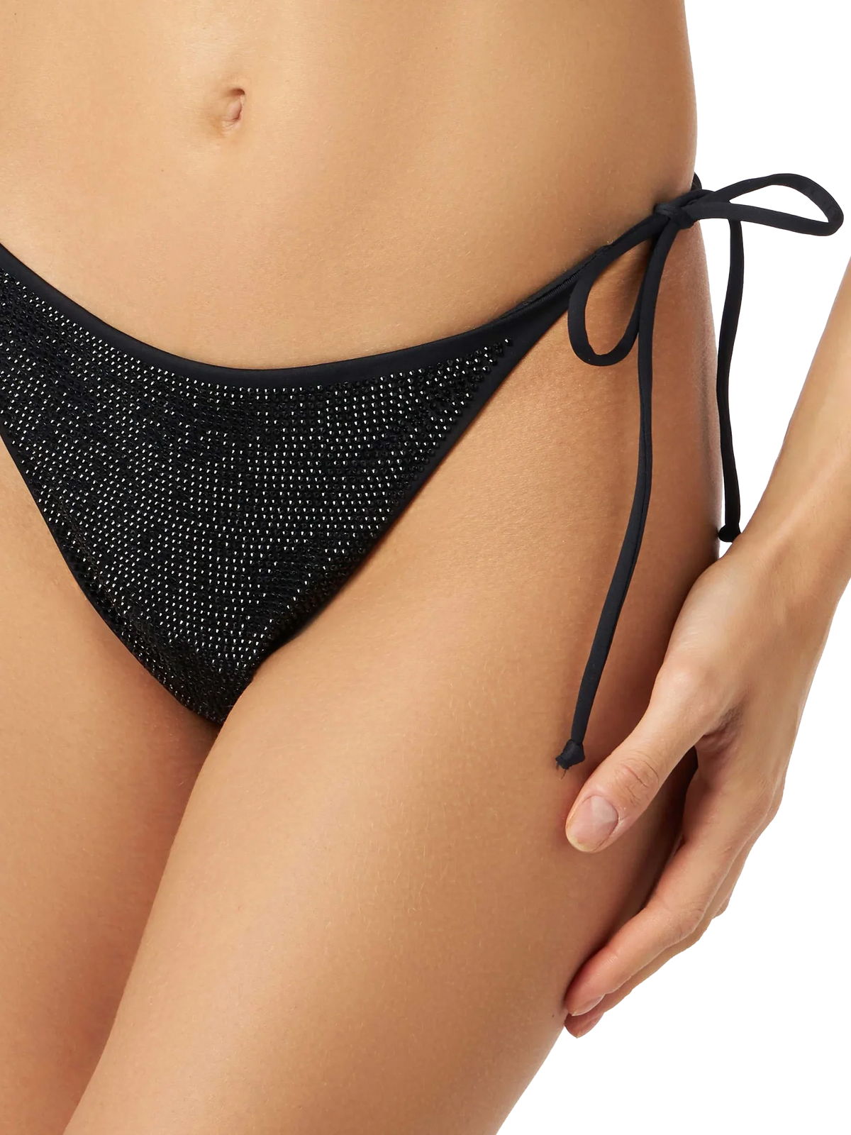Bikini Athena Virgo fascia con strass nero