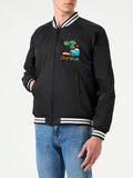 Giacca Oakland nera con ricamo onde e palme product image 1